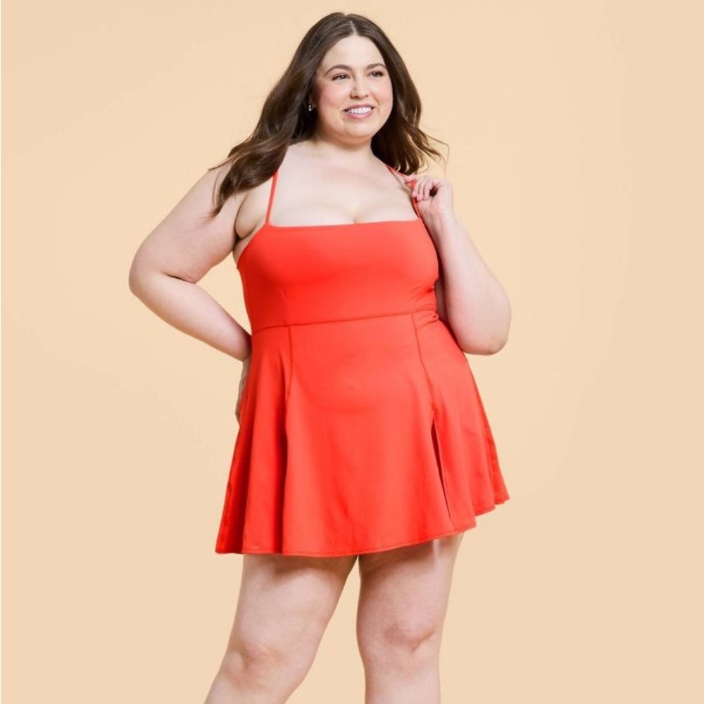 NWT Blogilates everything active dress in spicy orange 1x